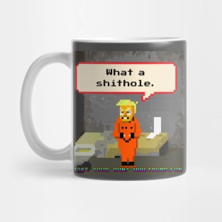 8-bit Donald Trump in Prison Mug